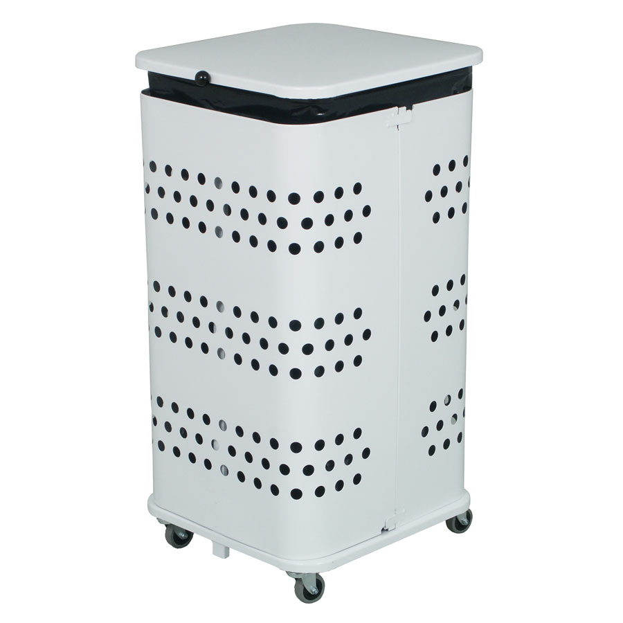 Kantine affaldsstativ 100-125 liter hvid