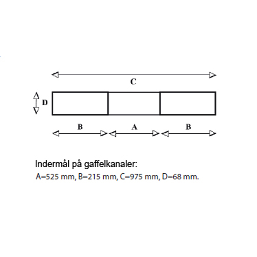 Truckskovl med tip 1000 Liter LxBxH:165x150x59cm.