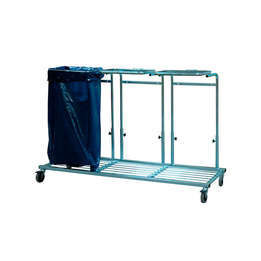 Affaldsstativ 3 x 125-240L. med hjul 100 mm.