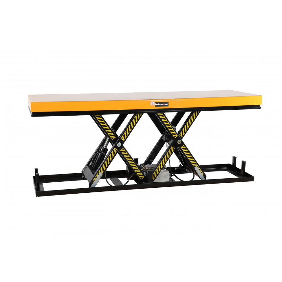 Løftebord 2000 kg platform mål 2500 x 820 mm.