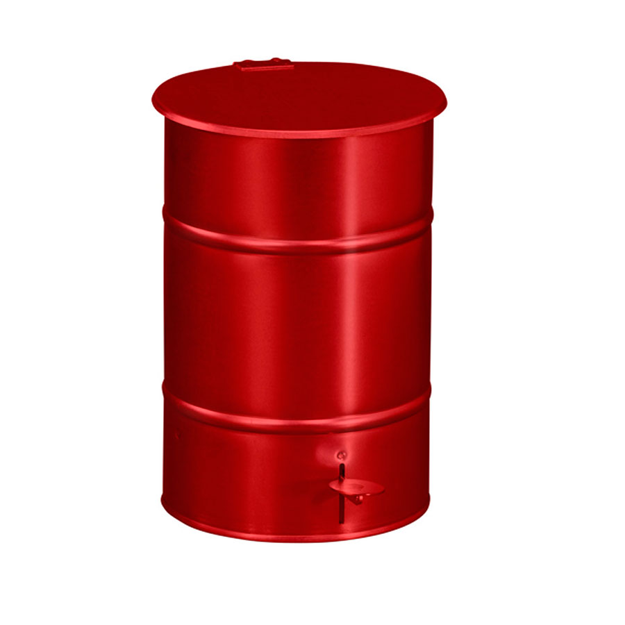 Affaldsbeholder m. fodpedal, 30 L rød