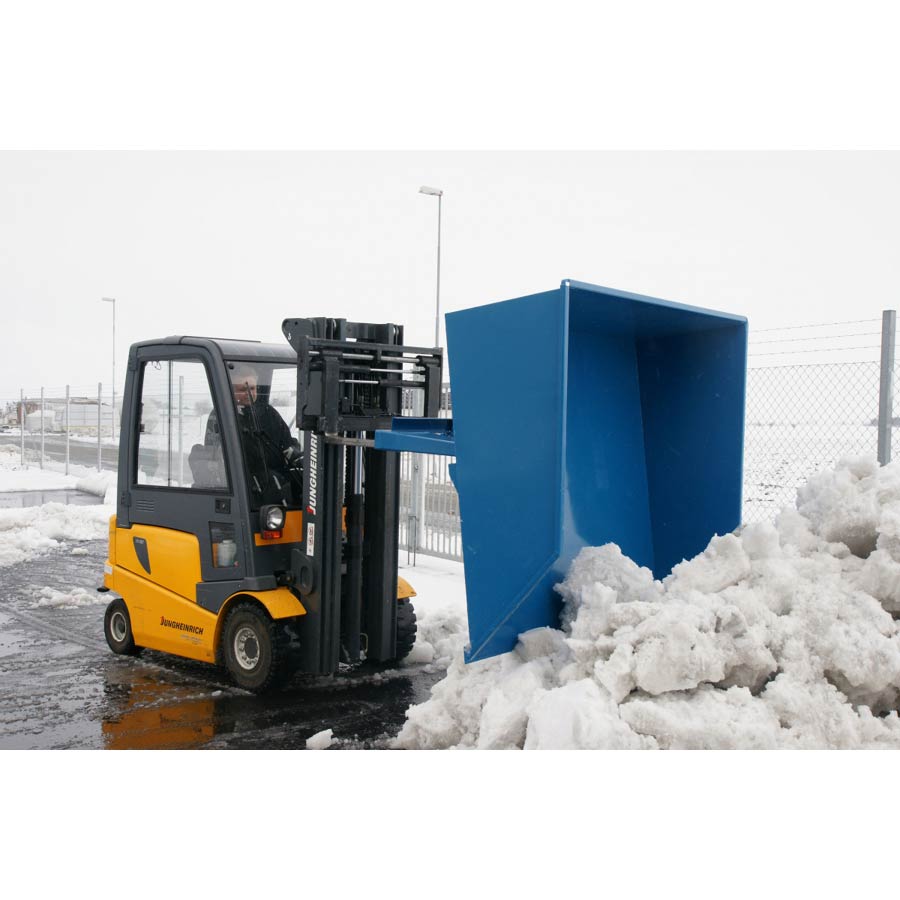 Truckskovl med tip 1000 Liter LxBxH:165x150x59cm.