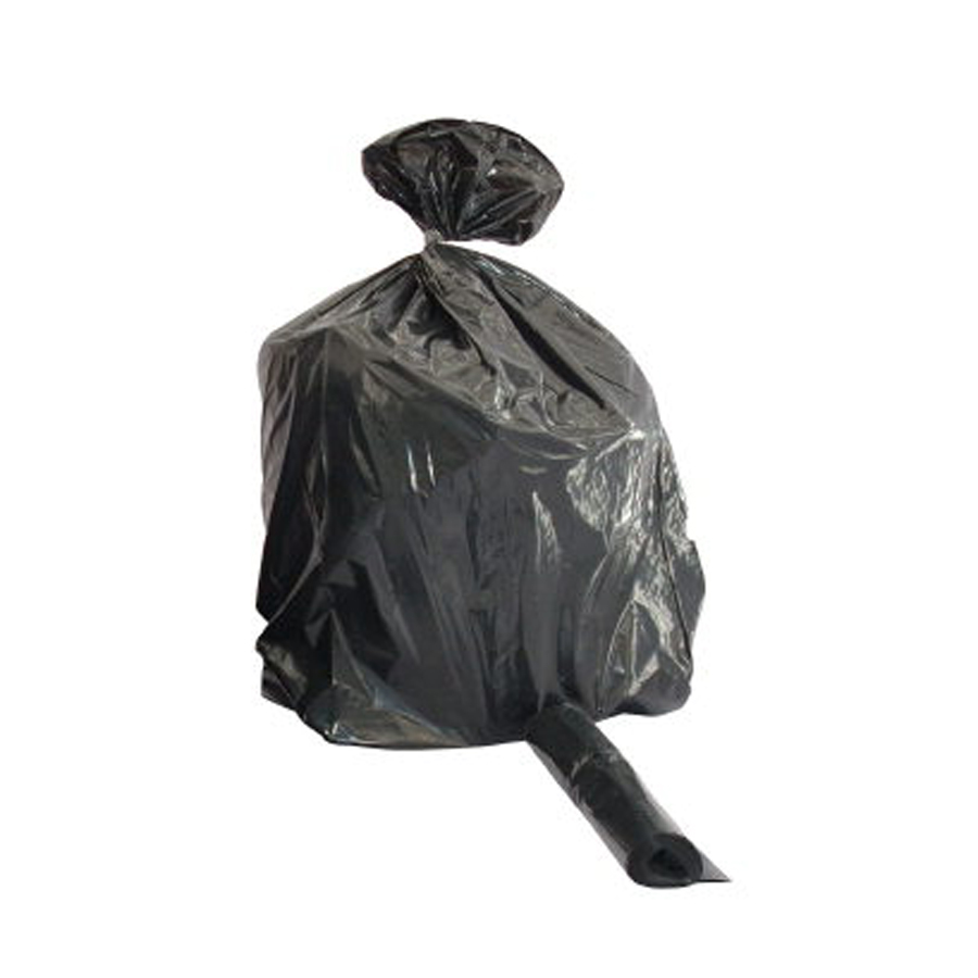Sort plastiksæk 240 L i karton med 10 ruller